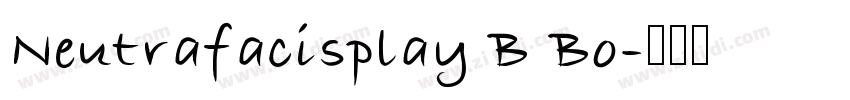 Neutrafacisplay B Bo字体转换